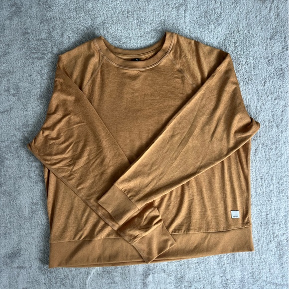 Vuori Sweaters - Vuori Mustard Yellow Daydream Crewneck